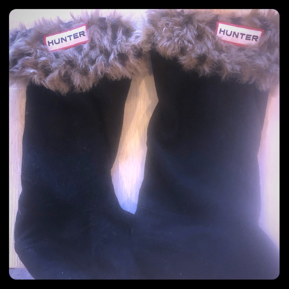 Kids Hunter fleece socks. Size 2-5